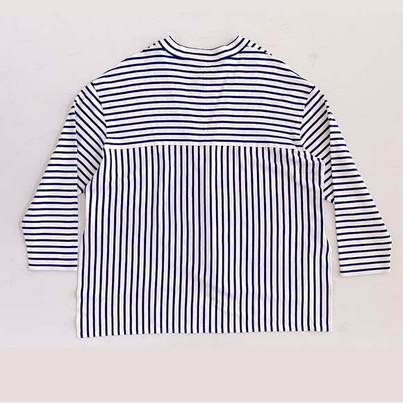 PORTSPURE Cotton Knit V-neck Sweater, 42 - Picture 3 of 11